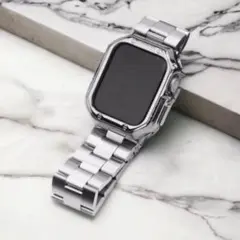 45mm カスタム アップルウォッチカバー 時計ベルト カバーベルト2点セット