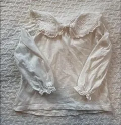 Zara 刺繍襟シャツ　長袖　86cm 12-18m