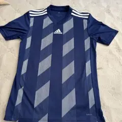 adidas Climalite ネイビー サッカーシャツ