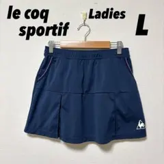 ルコックスポルティフ テニスウェア スコート スカート レディース L 紺