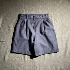 90s SAG HARBOR ウール　2タックワイドショーツ　W33相当