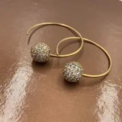 ！美品！　セリーヌ　ループ　ピアス　両耳