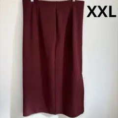 【超美品】ユニクロ ストレッチダブルフェイスナロースカートXXL