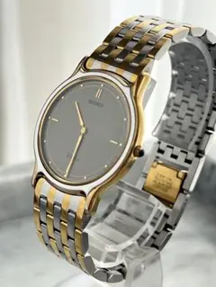 【レア】SEIKO　ドルチェ　9530-6000　グレー文字盤　コンビカラー SEIKO - 【レア】SEIKO ドルチェ 9530-6000 グレー文字盤 コンビ