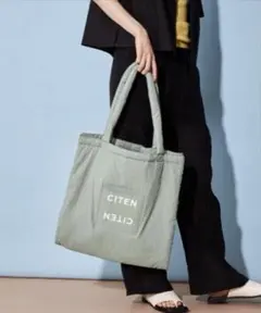 匿名配送　CITENトートバッグ　パデッドクリア ロゴ レディース メンズ