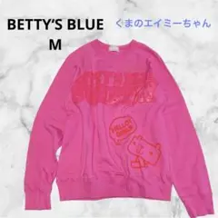 BETTY‘S BLUE ⭐︎M⭐︎長袖トレーナーエイミー　ピンク　べティーズブルー