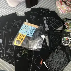 スクラッチアートセット