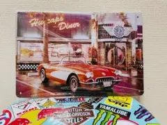 【AM7】オールディーズ　クラシックカー　アメ車　レトロ　アメリカ雑貨　看板