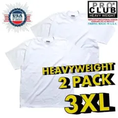 プロクラブ Tシャツ 3XLサイズ 2枚セット ホワイト　白 無地