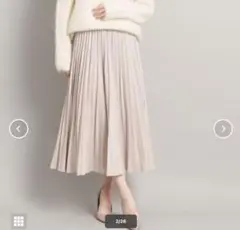 クードシャンス ベージュピンク プリーツスカート 36