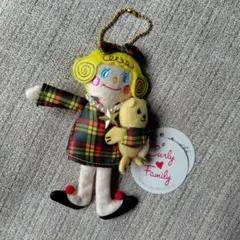 Curly Family チェック柄ぬいぐるみ