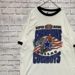 USA製90sヴィンテージTシャツ！シングルステッチスターターホワイト　L 14