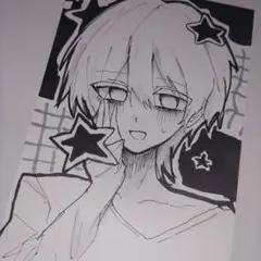 手描きイラスト 男の子 オリジナル