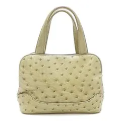 美品 ロダニア ハンドバッグ 鞄 オーストリッチ 20-22102705