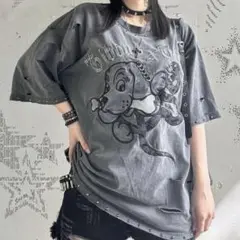 新品未使用 Gibous galfy ガルフィー 半袖Tシャツ スタッズダメージ