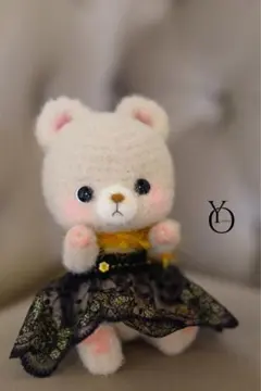 ビロードのくまちゃん あみぐるみ