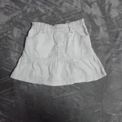 ユニクロ　ホワイト　フリルスカート 　120cm