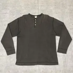FREAKS ヘンリーネック カットソー ロンT ブラック フリークスストア