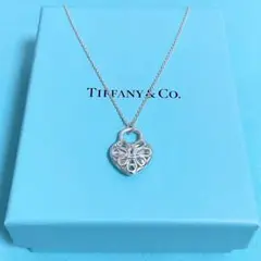 【美品】【希少】Tiffany u0026 Co.フィリグリーハート ネックレス