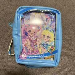 ひみつのアイプリ アイプリカード風ポーチ ブルー 1点