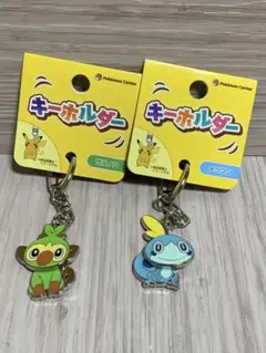 ポケモンセンター 限定 首振り キーホルダー サルノリ メッソン