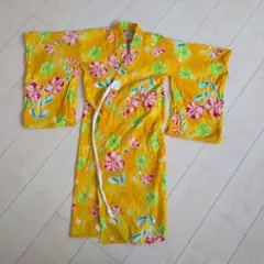 子供用 花柄 浴衣 100cm 綿100%