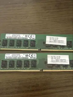 【中古】SAMSUNG メモリ 8GB 2枚 PC4-2400T-ED1-11