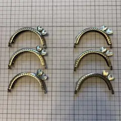 金属製がま口フレーム6個セット