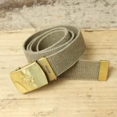 60s USA製ボーイスカウト ウェブベルトガチャ真鍮 061125ss137