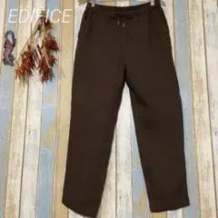 【EDIFICE】メンズ　イージーパンツ ウエストゴム　ゆるだぼ　ウール　日本製