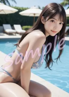 GB070　1点物 A4ポスター AI 写真 リアル 美女 グラビア 彼女