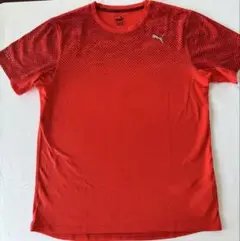 PUMA ランニングシャツ M ドライセル 吸汗速乾 オレンジ