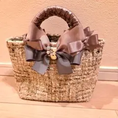 Le creativeツイードハンドバッグ
