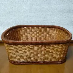 天然素材の長方形バスケット