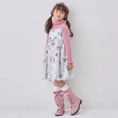 ❤新品❤メゾピアノ　お部屋柄キャミワンピース　140