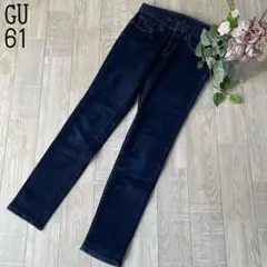 【GUジーユー】スキニーデニムジーンズ　ストレッチ　カジュアル　インディゴブルー
