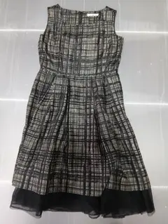 ノースリーブチェック柄ワンピース