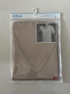AIRism エアリズム　Vネック　ショートスリーブTシャツ　Lサイズ