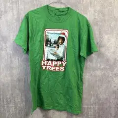 Bob Ross®アートTシャツ/クリスマス/アメリカ古着/グリーン