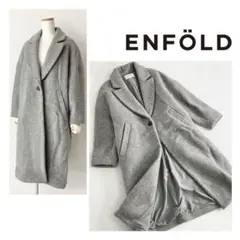 24j26 エンフォルド ウールウィンドストッパー チェスターコート 36 S