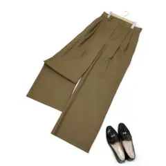 PLAGE tuck wide スラックス 38サイズ　6865