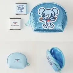 ポンポネット　限定ミントくんポーチ　Babiコラボ　ナルミヤキャラクターズ