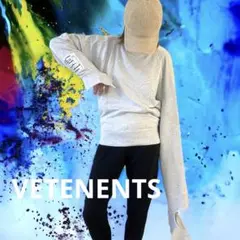 新品未使用!☆VETEMENTS ヴェトモン★18SS アシンメトリーパーカー