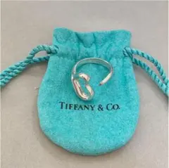 美品 Tiffanyu0026Co. オープンハート シルバー リング 12号