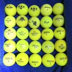 ゴルフボール ロストボール 25個 イエロー