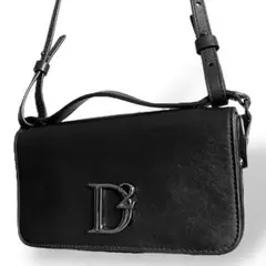 【値下げ対応可能‼️】 DSQUARED2 ショルダーバッグ ミニバッグ 【新品】 DSQUARED2 ディースクエアード 23SS ミニ ロゴ クロス レザー