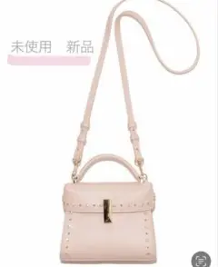新品　セルフォード　ビジュースタッズポシェット　バッグ　ライトピンク