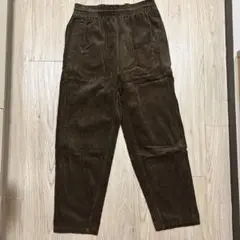コーデュロイ ワイドパンツ ブラウン　コーエン