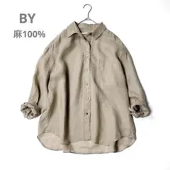 24ss ビューティアンドユース リネン100%シャツ 薄手 ゆったり