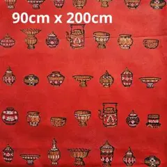 アジアンテイスト柄　外国製　90cm×200cm